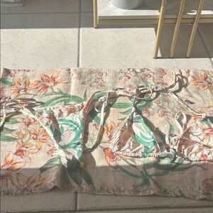 Monday Swimwear Floral Bikini Set - beige and Green